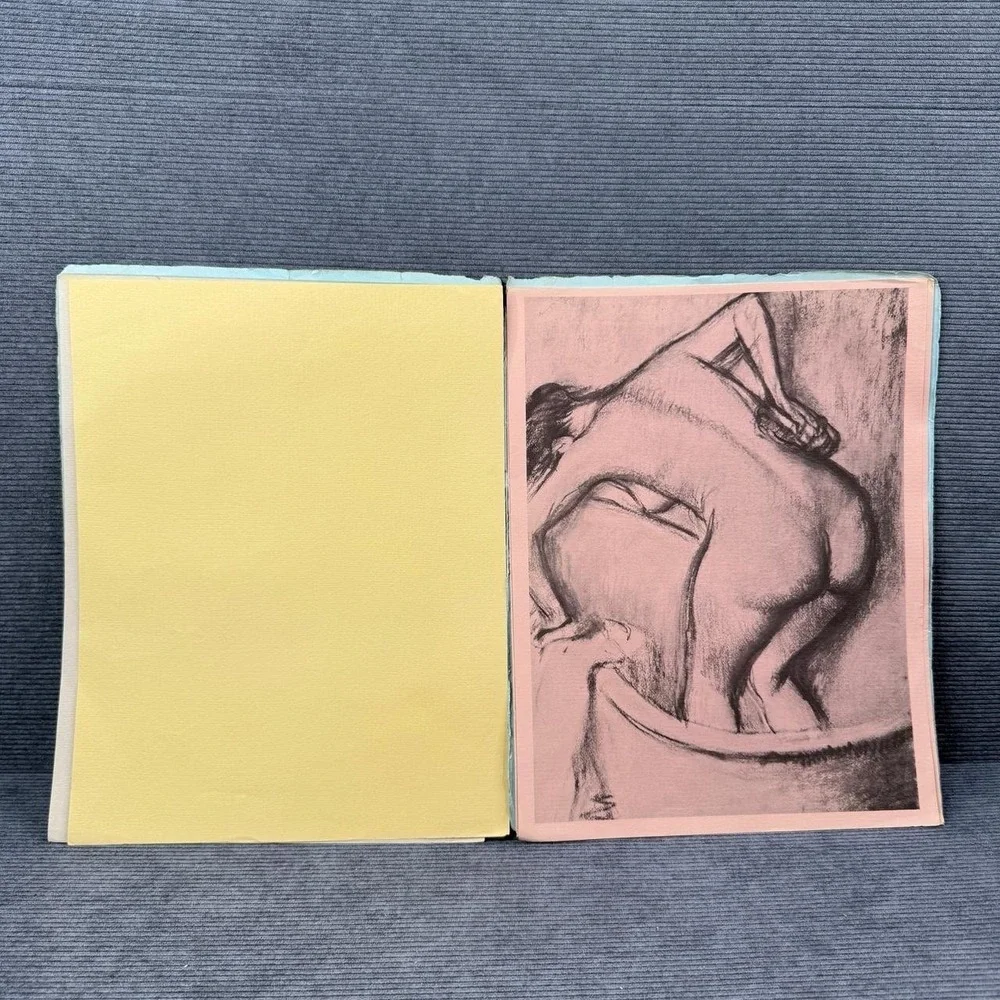 Vintage‎ Edgar Degas Nude Studies Art Portfolio Sketches Drawings Collection